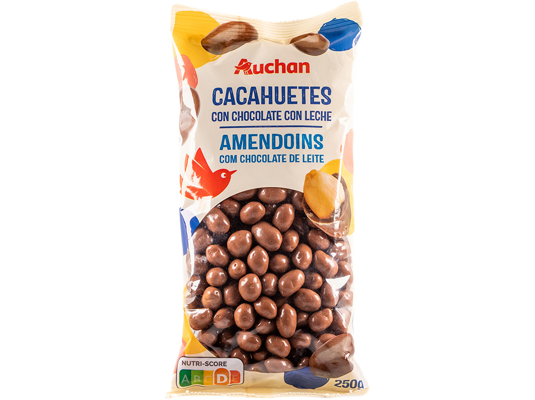 Amendoim Auchan Com Chocolate De Leite 250 G Auchan