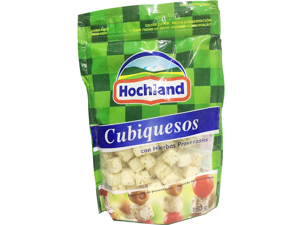 Cubos de queijo com ervas provencais hochland 150g
