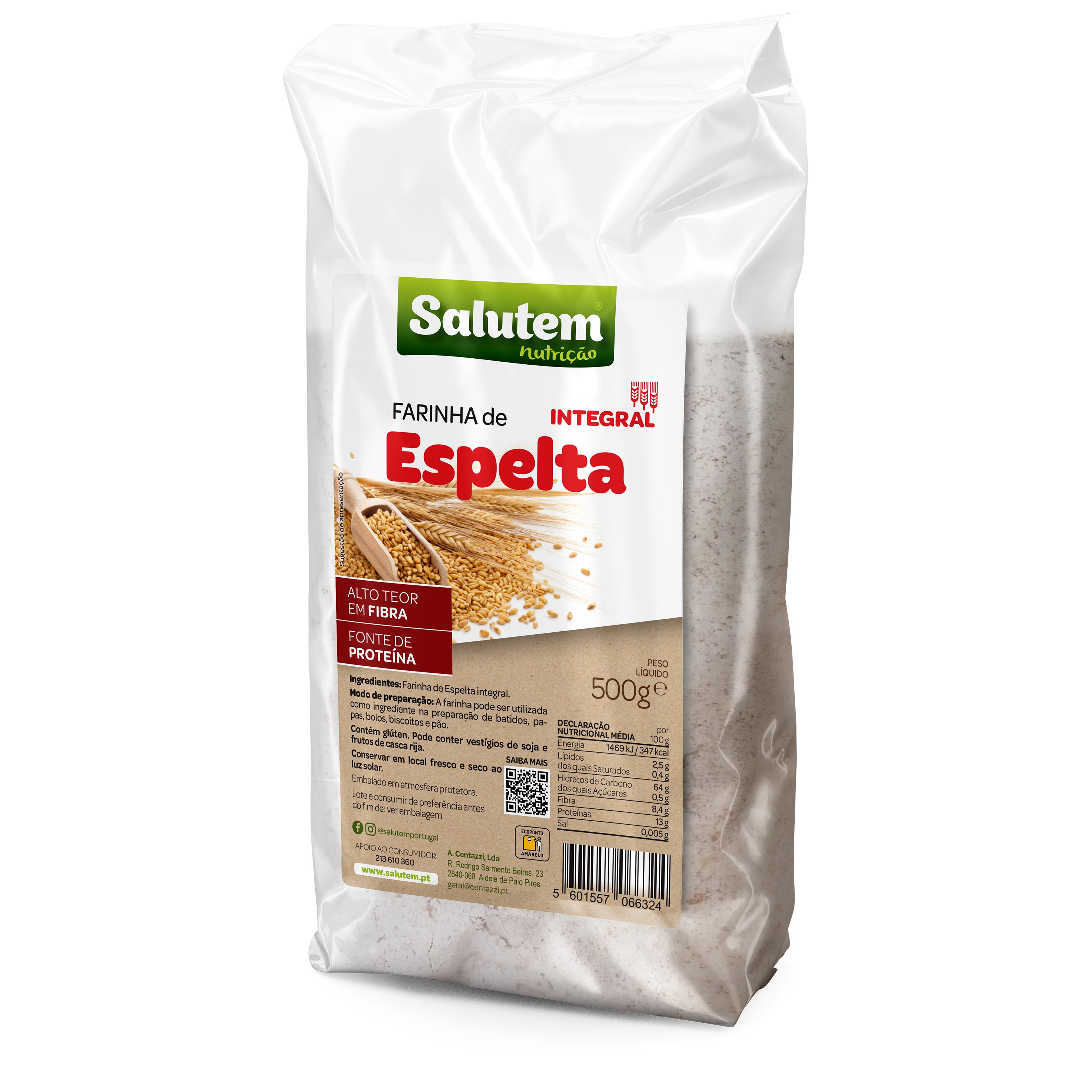 Farinha Salutem Espelta 500g Salutem