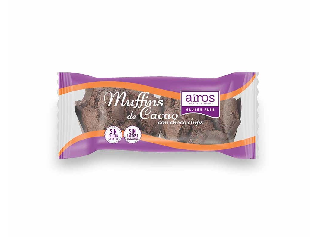 Muffin Airos Cacau Sem Glúten 170g Airos