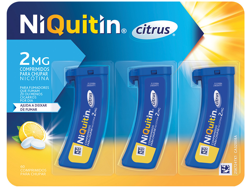 Pastilhas Niquitin Citrus 2mg 60un