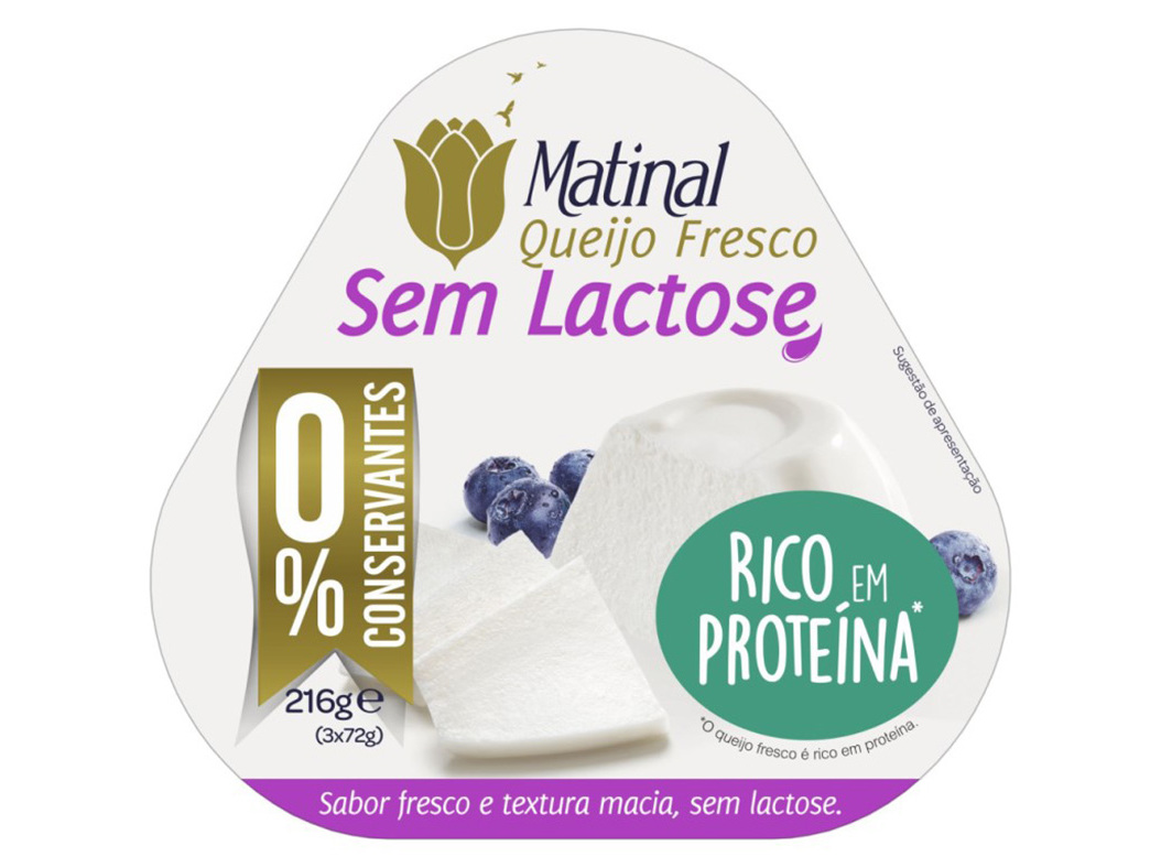 Queijo matinal fresco sem lactose 3x72g