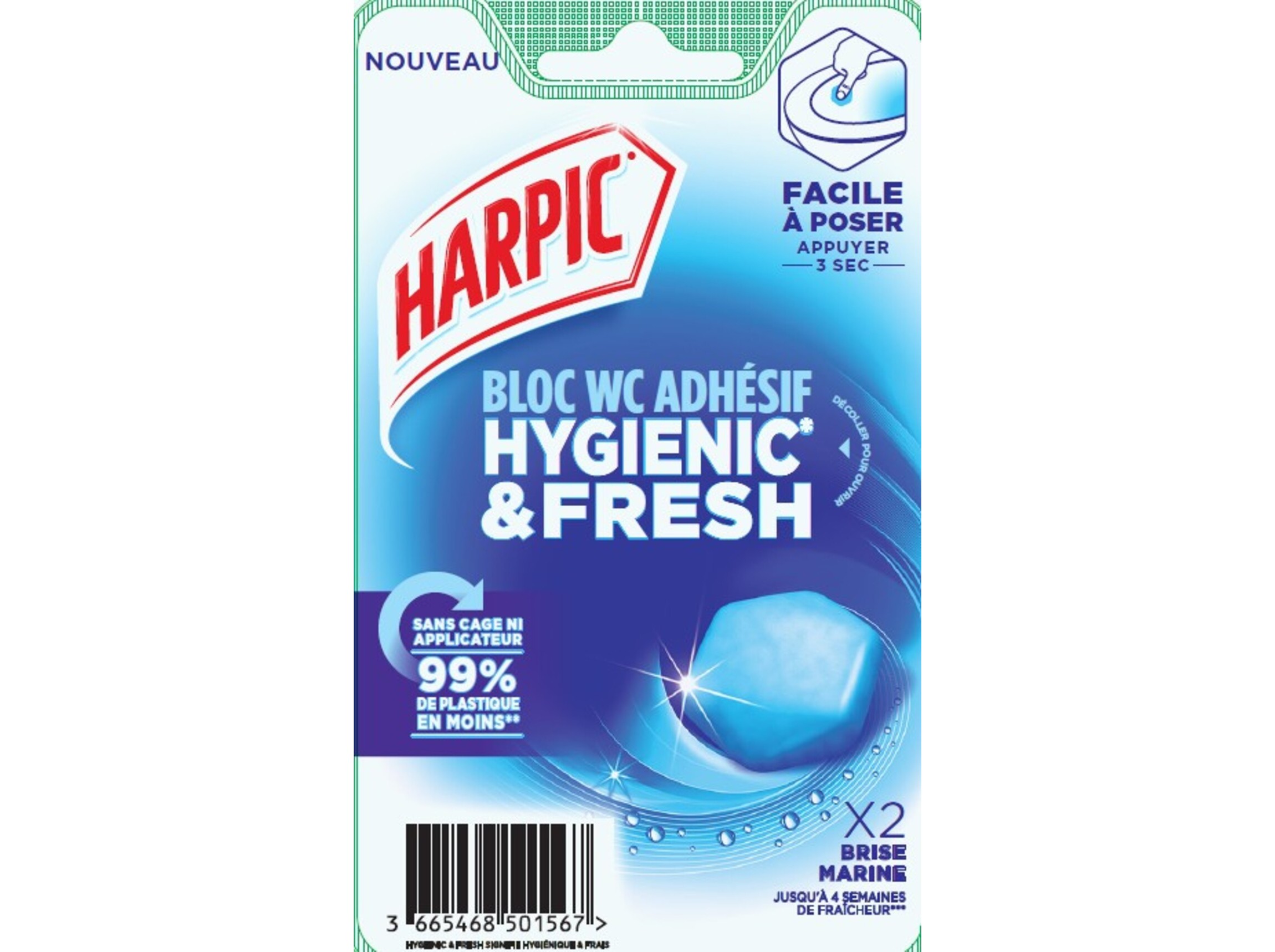 Disco Sanitário Harpic Marinho 2un