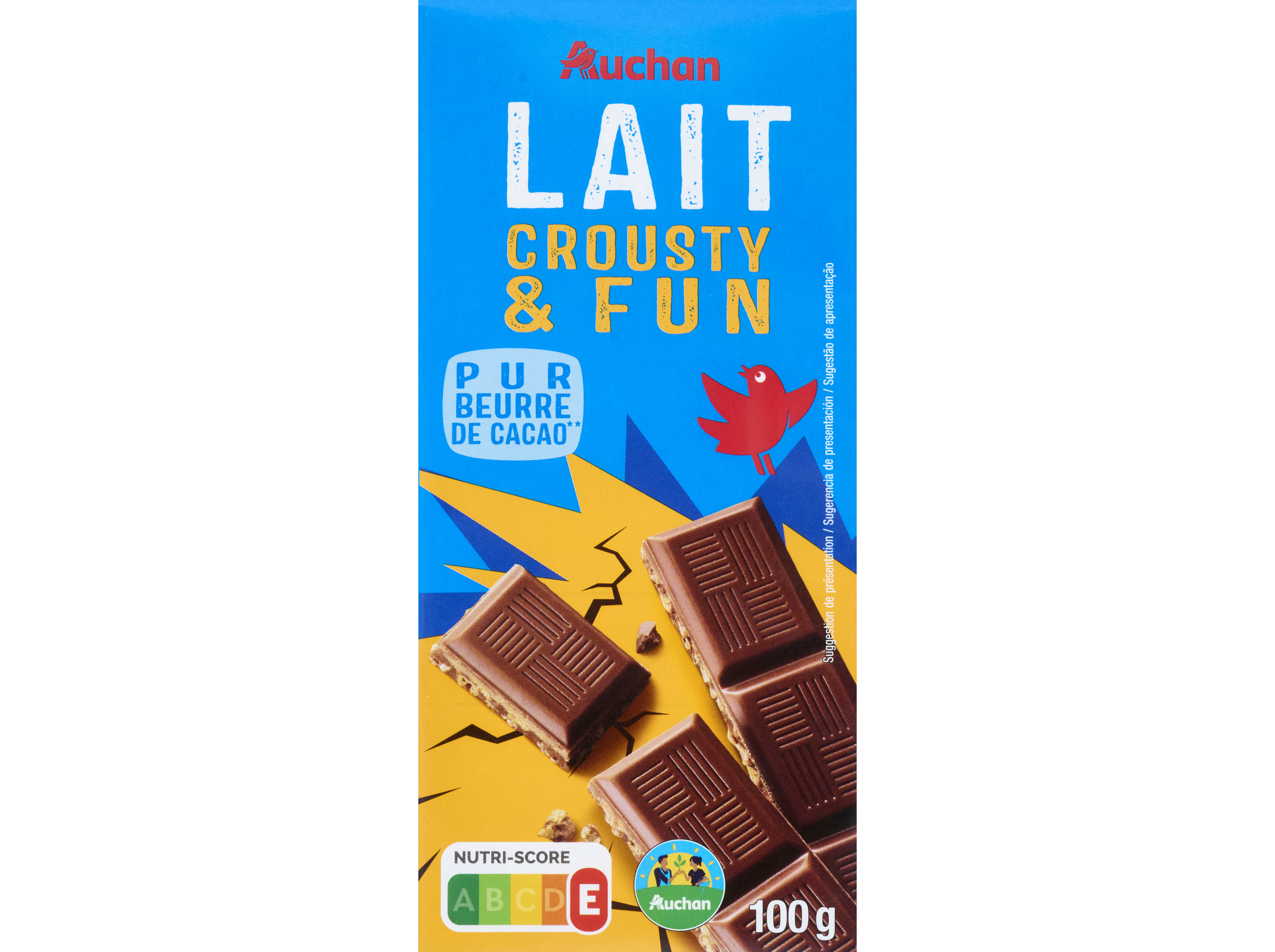 Chocolate De Leite Auchan Cereais Crocantes 100g Auchan