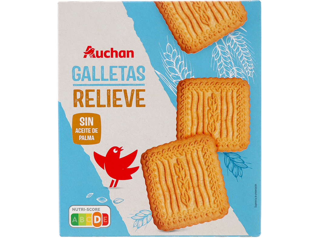 Bolacha Auchan Trigo Com Relevo 700g Auchan