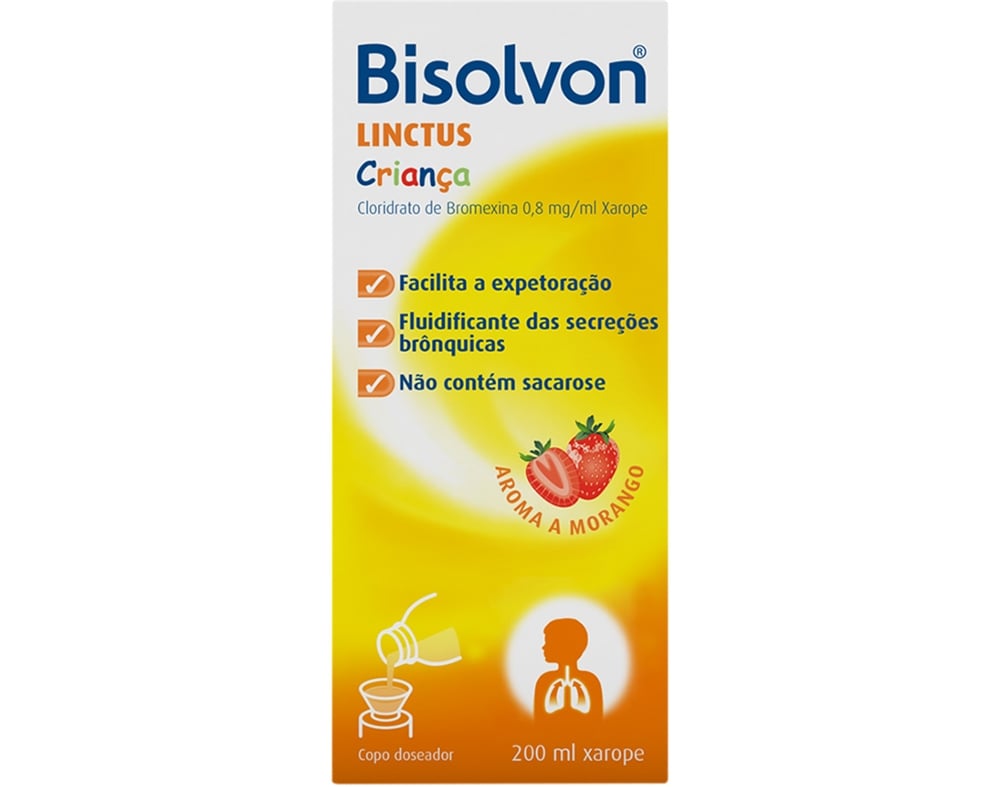 Xarope Bisolvon Linctus Criança 0.8mg/ml 200ml
