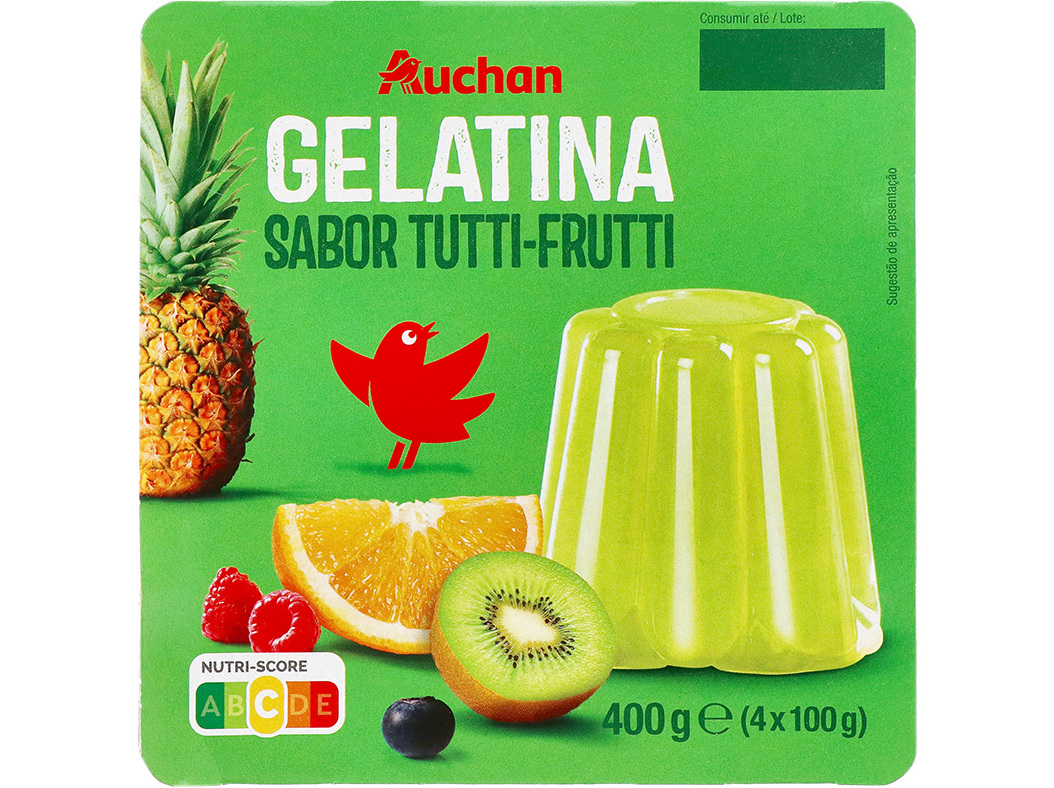 Gelatina Auchan Tutti Frutti 4x100g Auchan