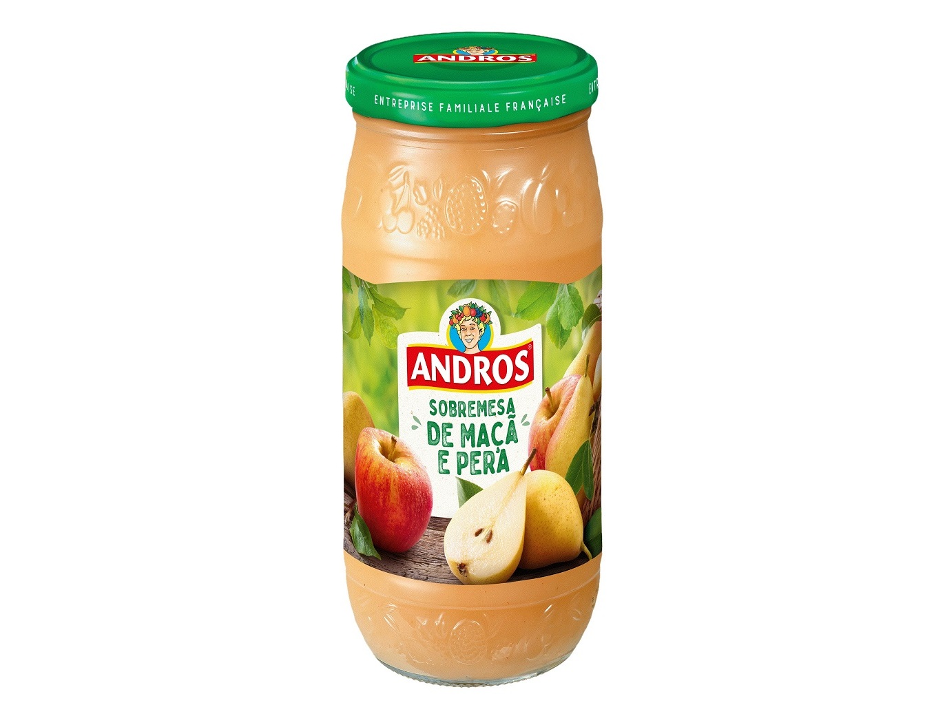 Sobremesa maçã andros maçã-pera 750g