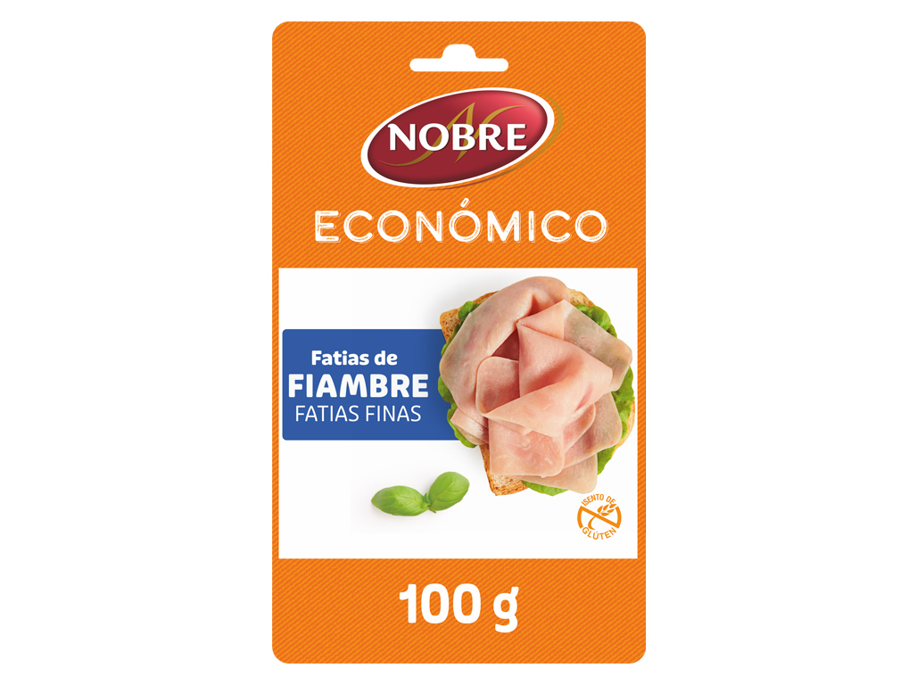 Fiambre Da Perna Nobre Fatias Finas 100g Nobre