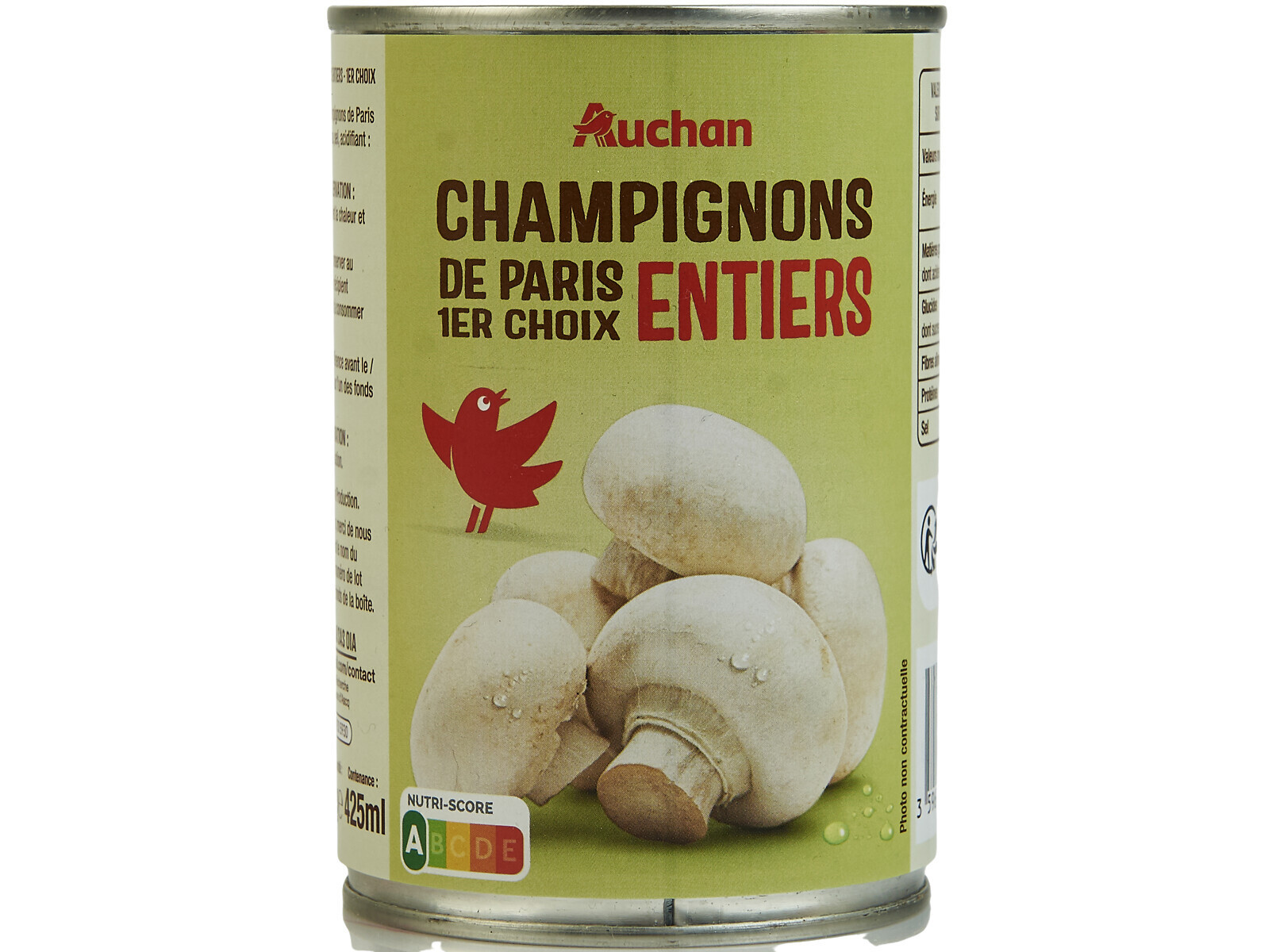 Cogumelos Inteiros Auchan 400(230)g Auchan