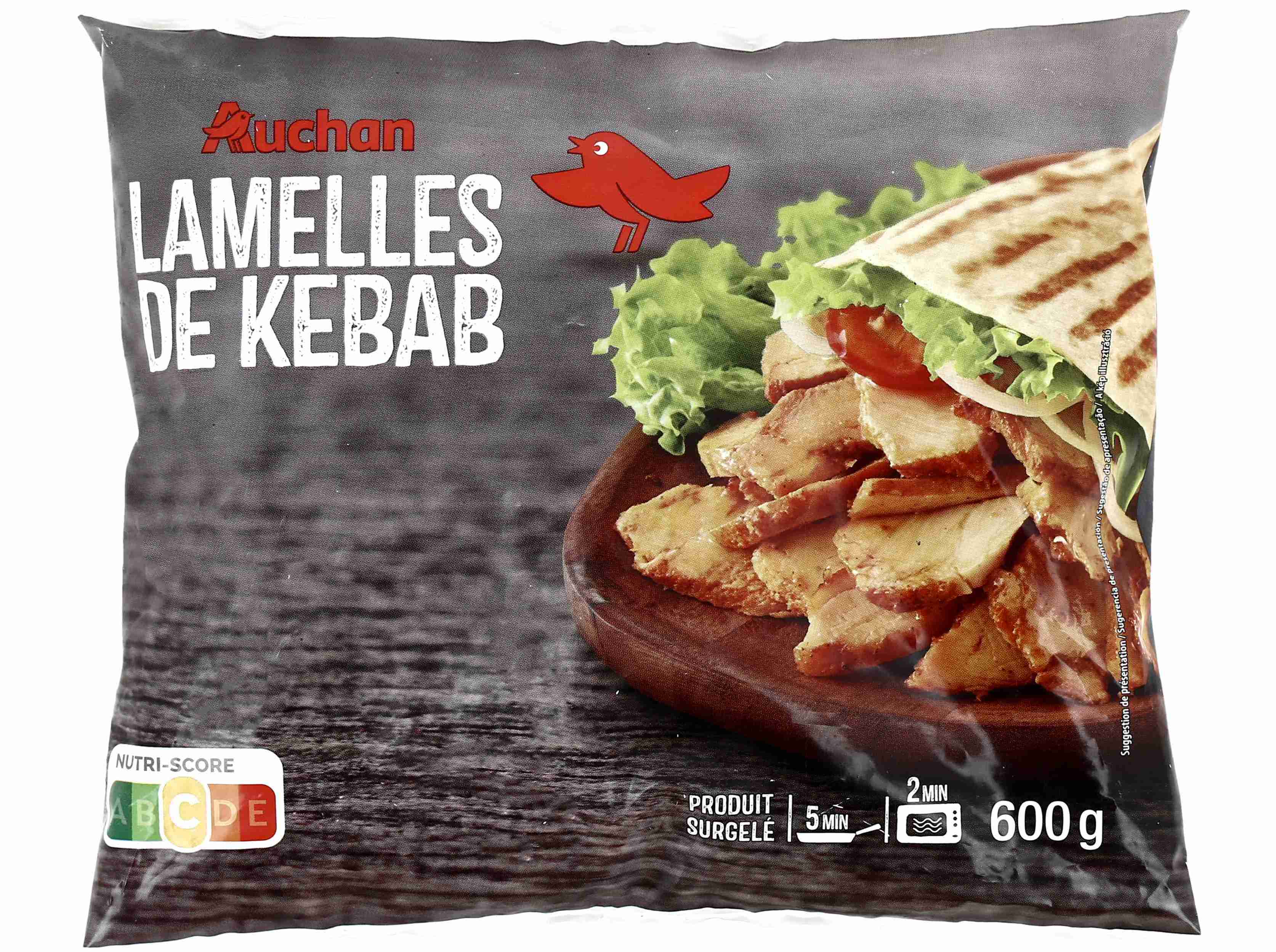 Carne De Kebab Auchan Frango Marinado 600g Auchan