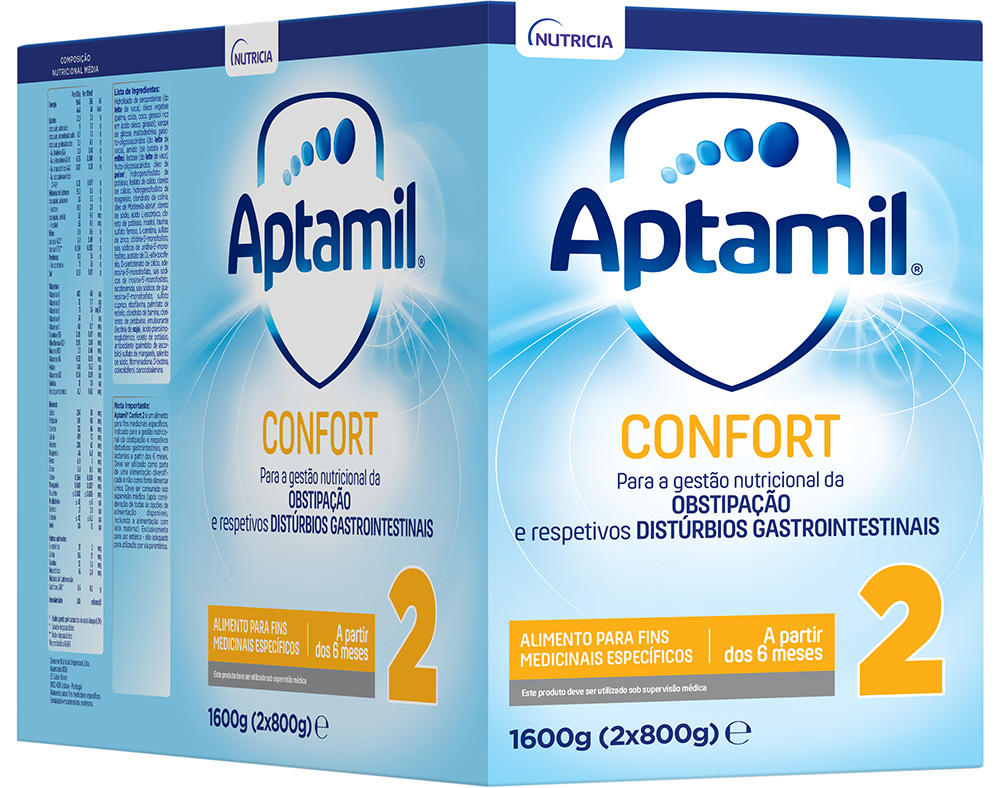 Leite aptamil confort 2 2x800 gr