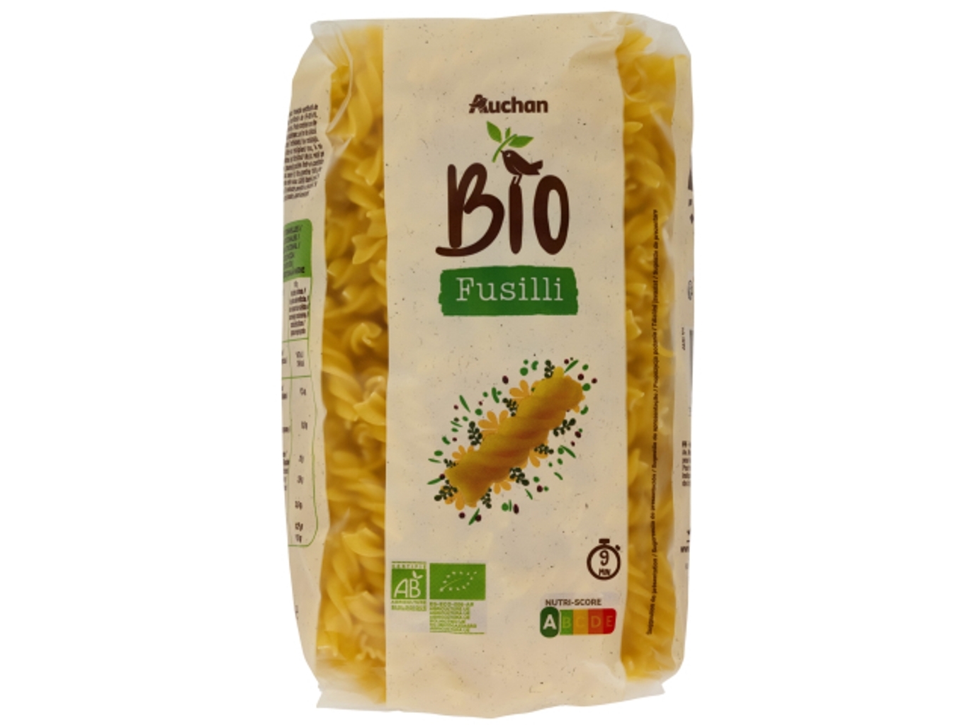 Fusilli Auchan Bio 500g Auchan Bio