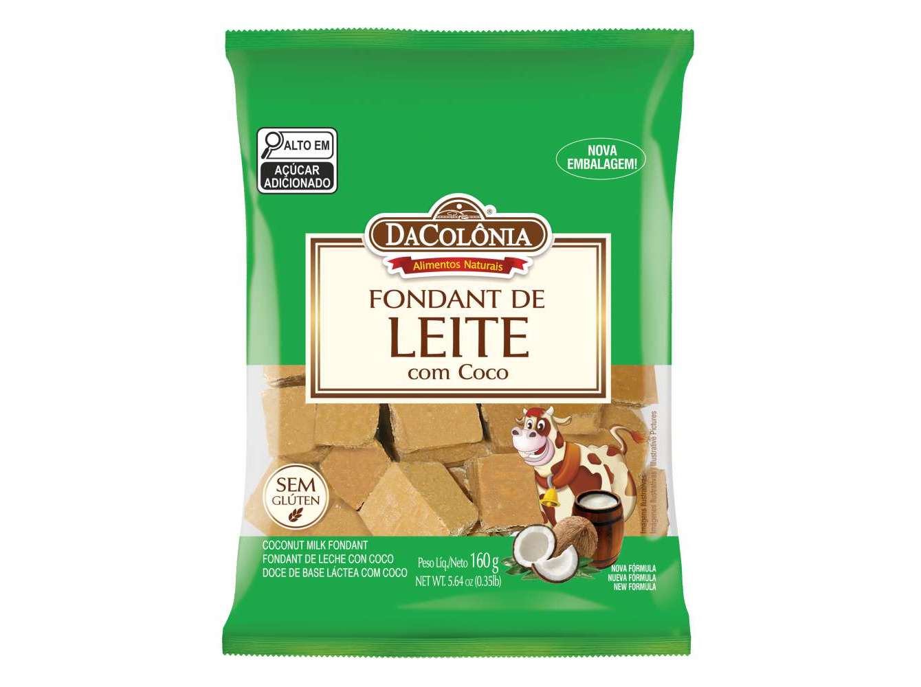 Fondant dacolônia de leite com coco 160g