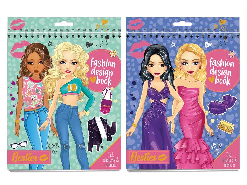 Stickers Besties Livro Fashion Design Modelos Sortidos