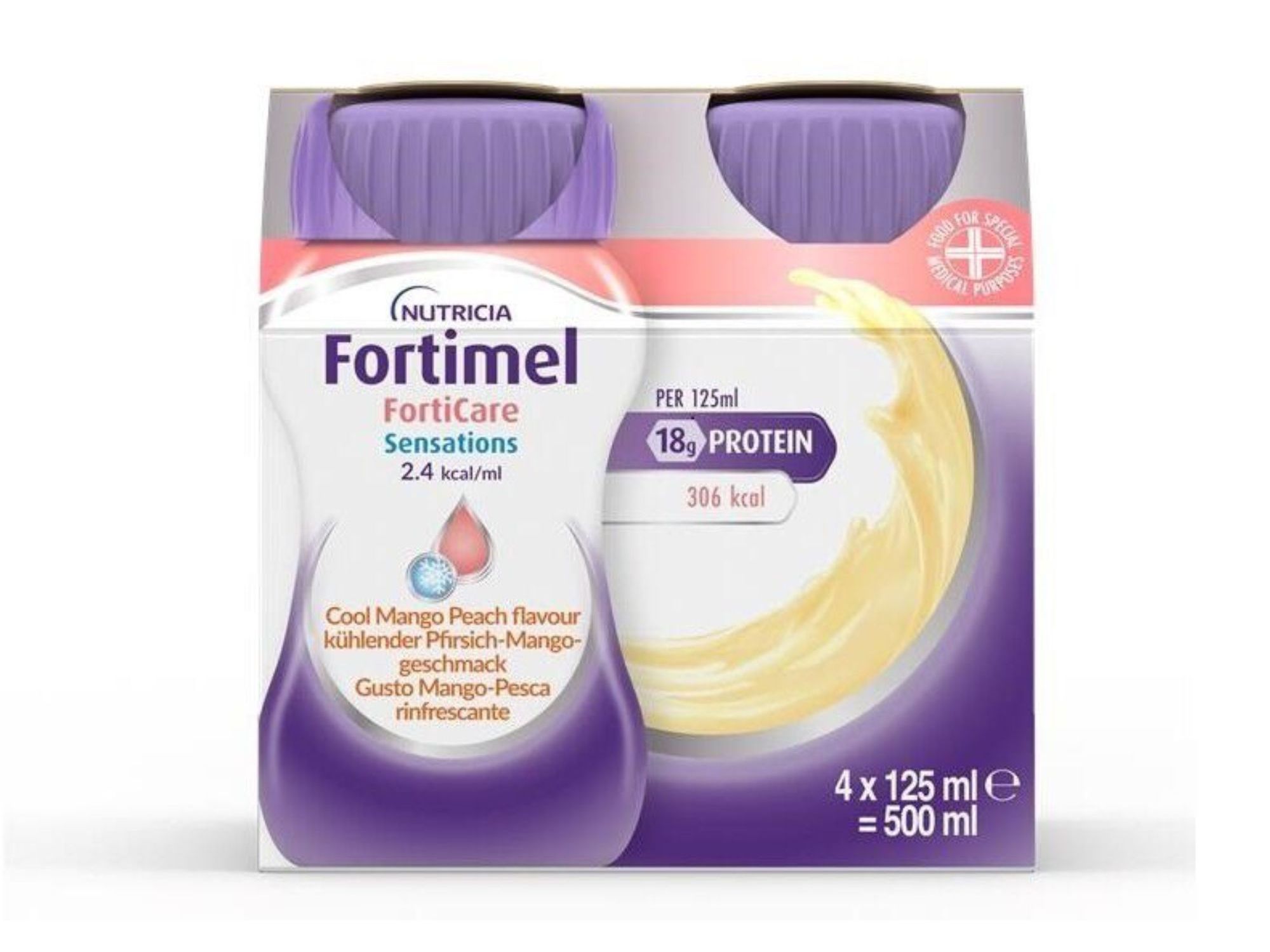 Suplemento Fortimel Forticare Pêssego 4x125ml