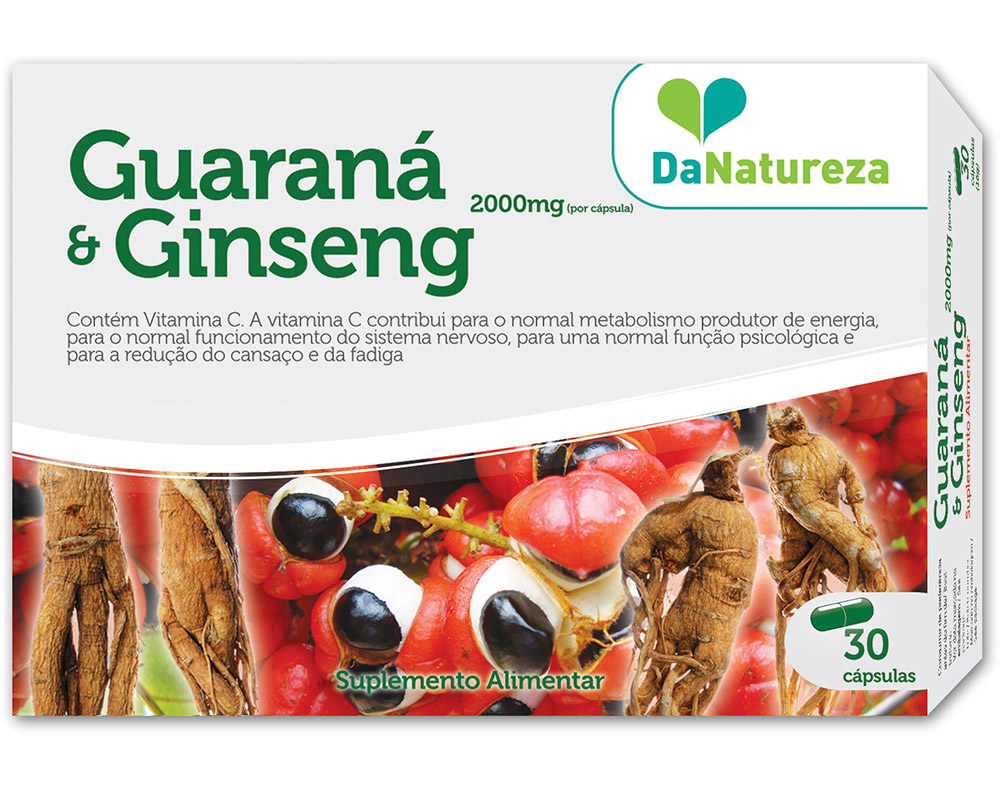 Suplemento Da Natureza Guaraná E Ginseng (16g) 30 Caps Da Natureza