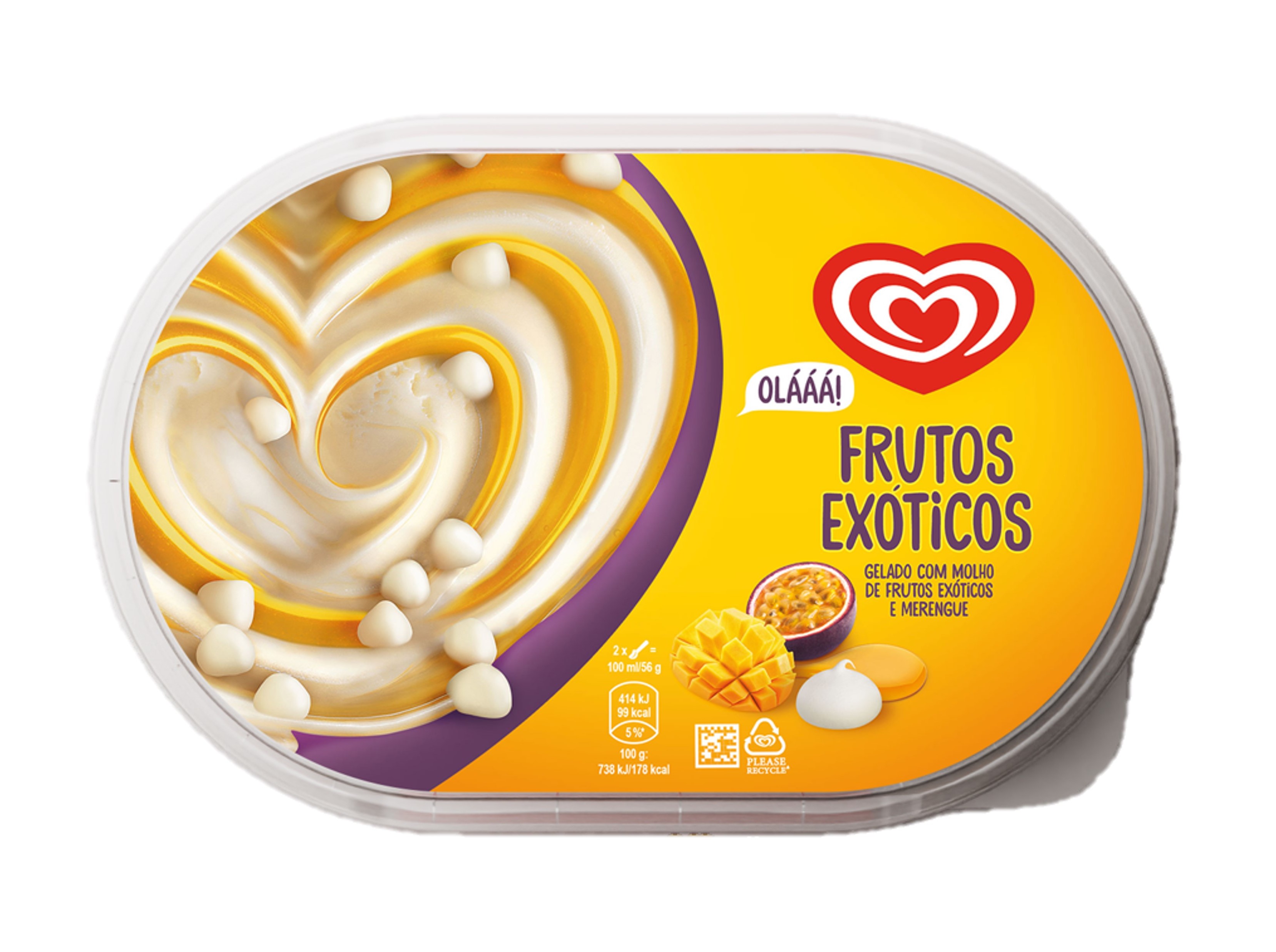 Gelado olá frutos exóticos 900ml
