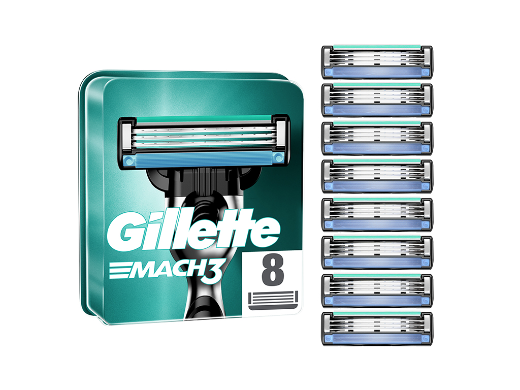 Recarga de lâminas mach3 gillette 8 un