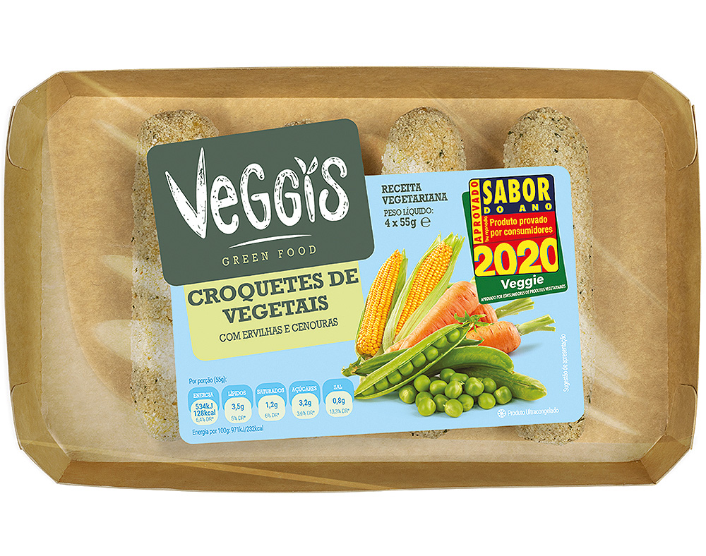Croquetes Veggis Vegetais 4x55g