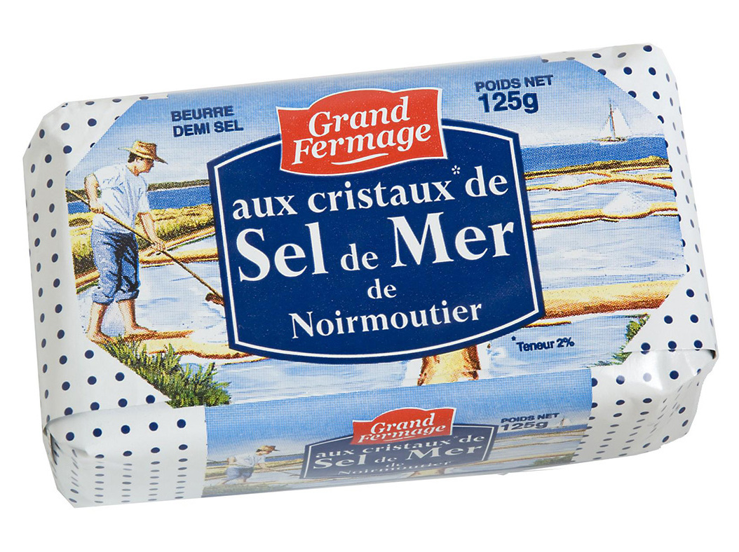 Manteiga grand fermage sal do mar 125g