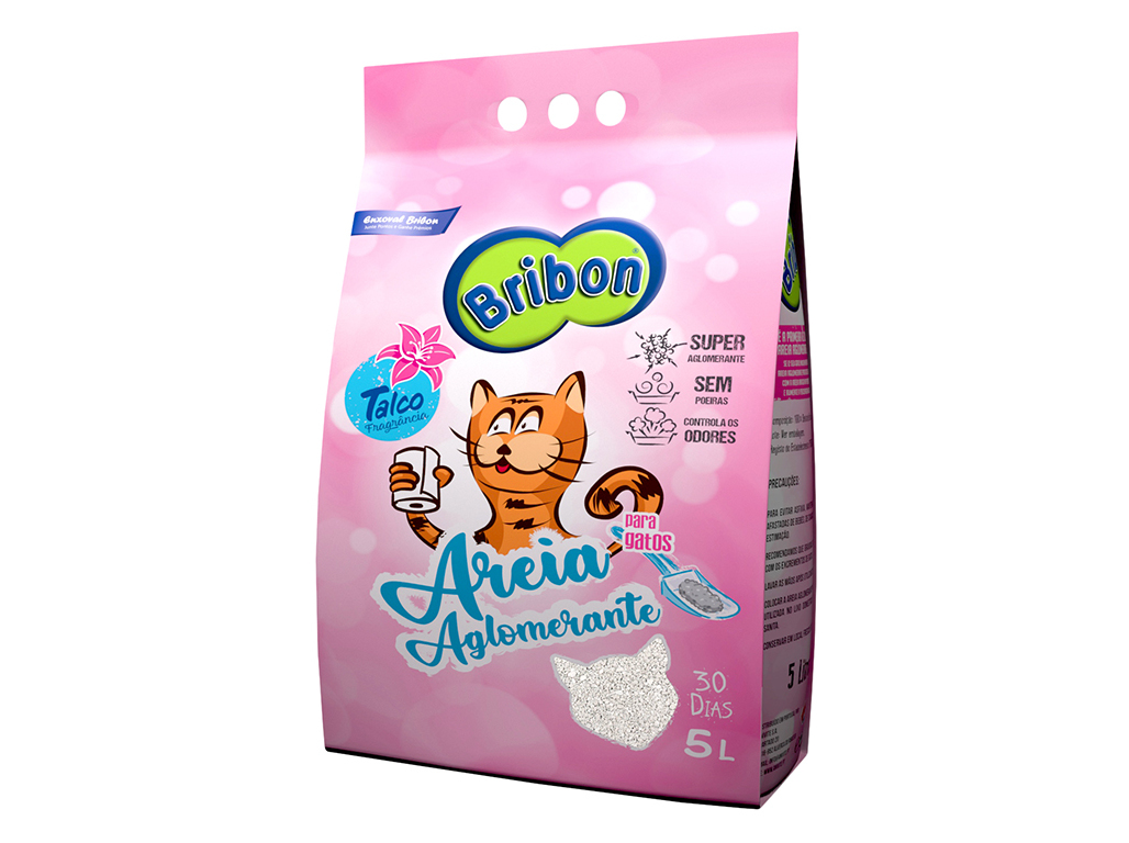 Areia aglomerante bribon talco 5l