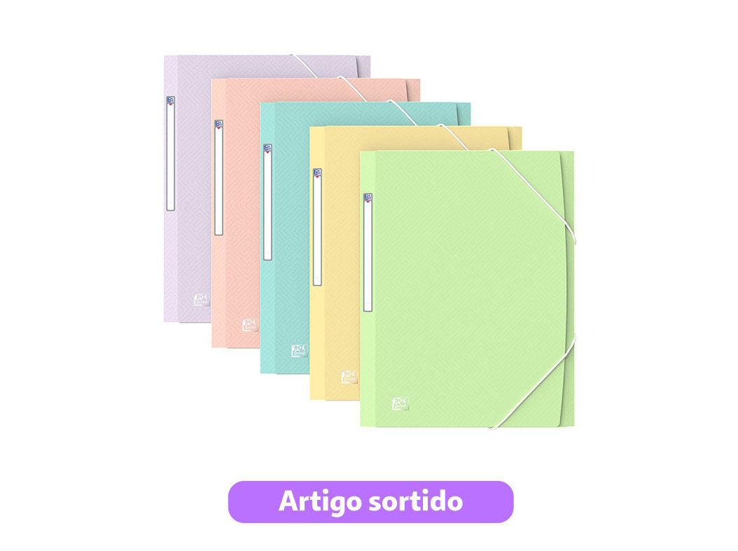 Capa de elásticos a4 urban oxford pastel cores sortidas