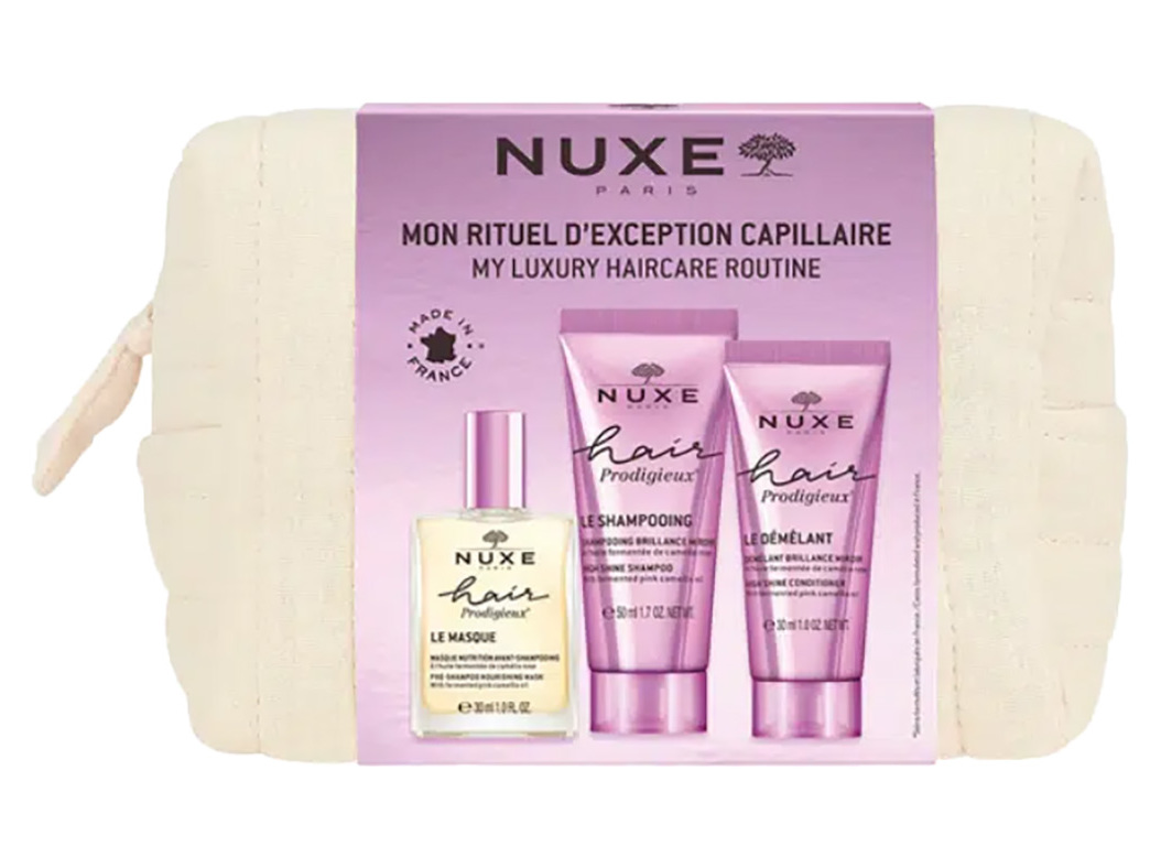 Bolsa viagem nuxe prodigieux hair 30ml+30ml+50ml