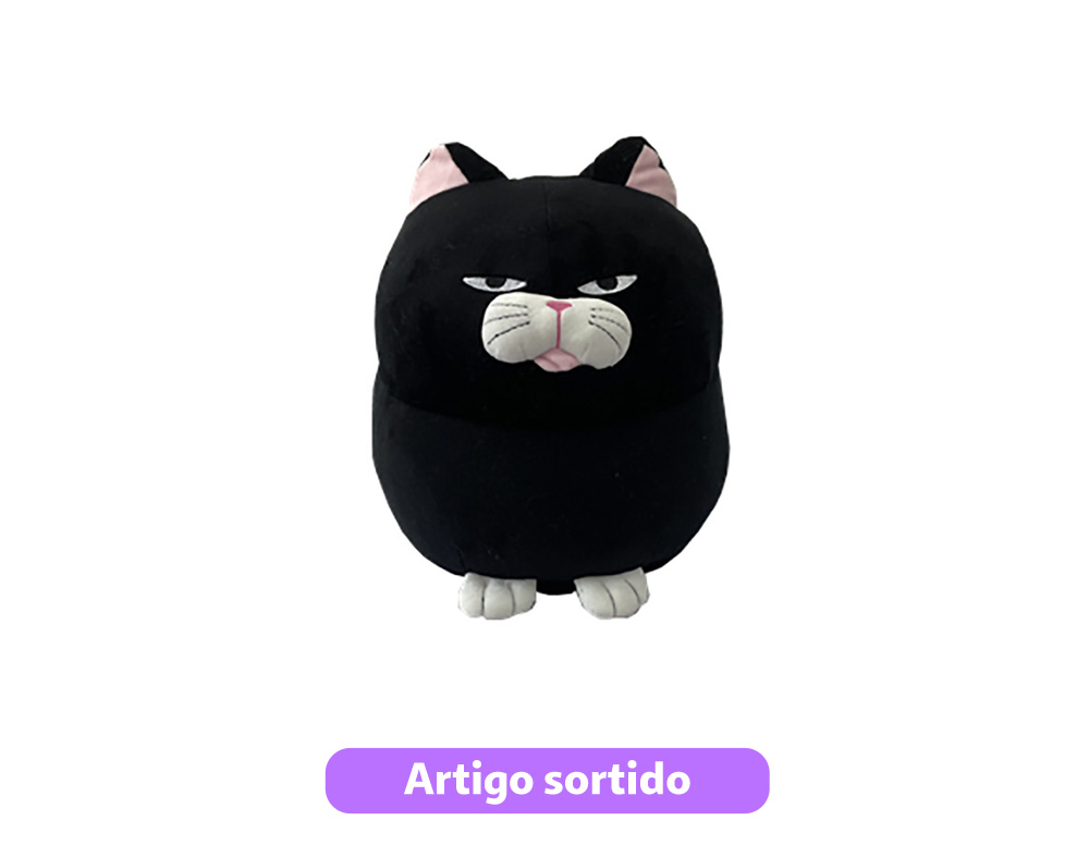 Gato em peluche one two fun marshmallow 28cm modelos sortidos