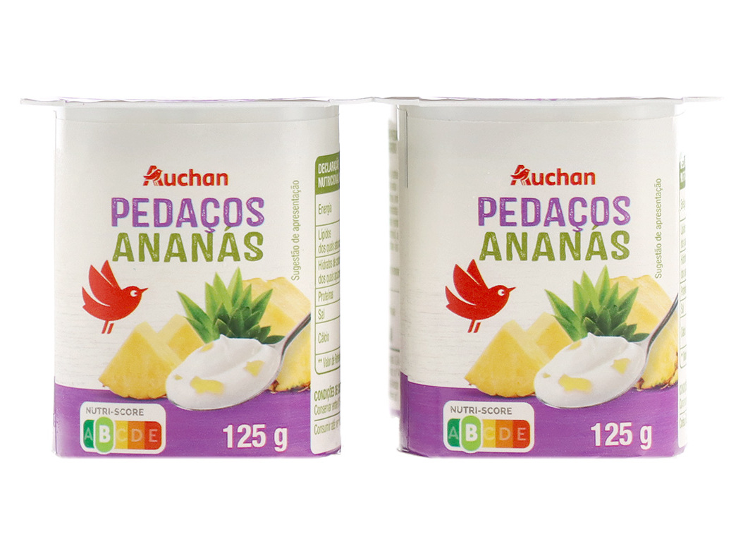Iogurte Auchan Pedaços Ananás 4x125g Auchan