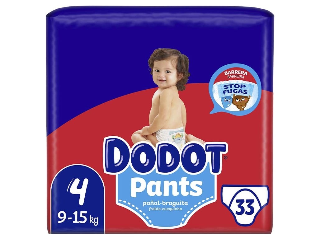 Fraldas cueca pants dodot t4 9-15kg 33 un