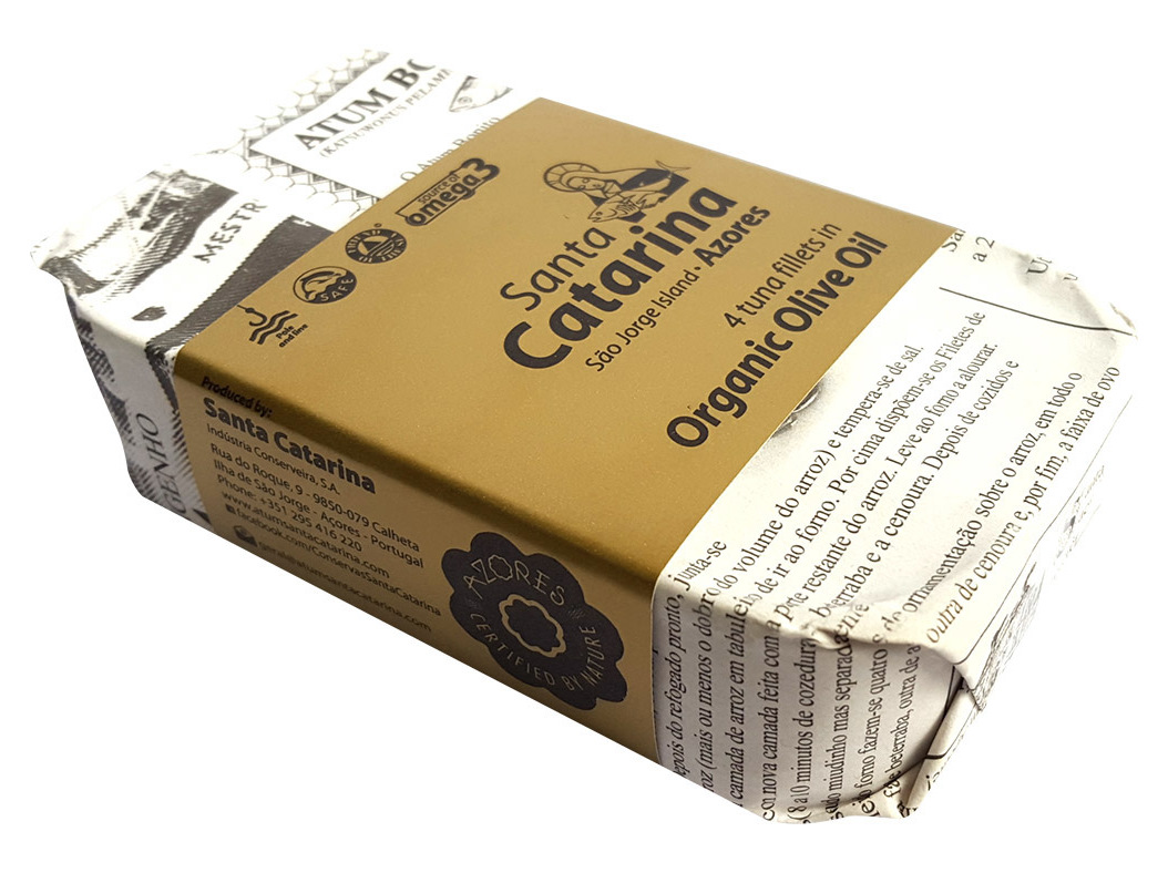 Filete santa catarina atum azeite bio 120g especialidade