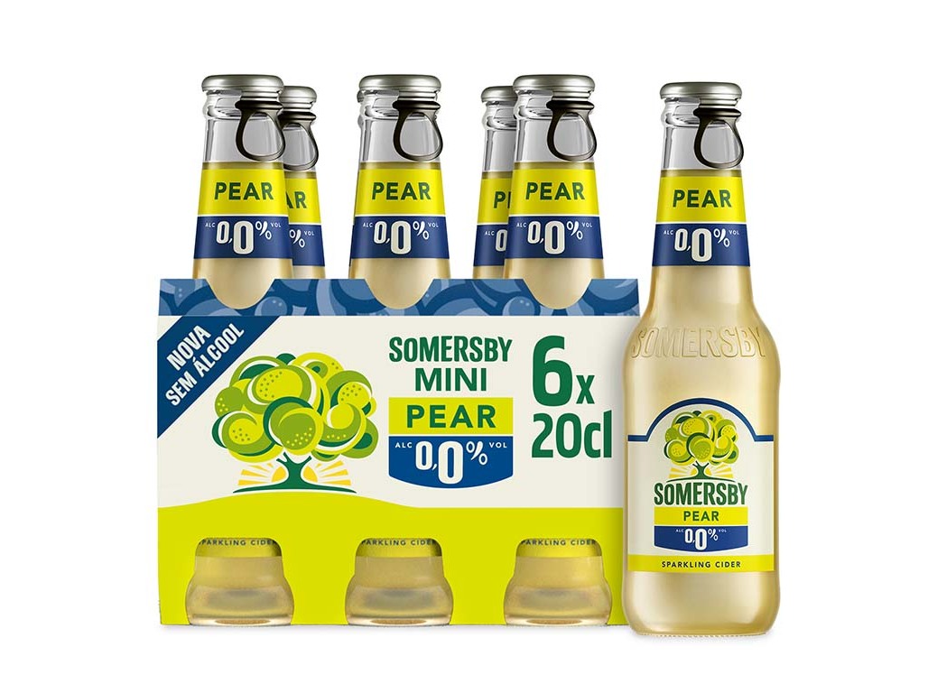 Sidra somersby pêra 00% sem álcool 6x0.20l