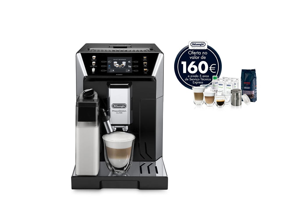 Máquina De Café Expresso Automatica Delonghi Ecam550.65.sb Primadonna