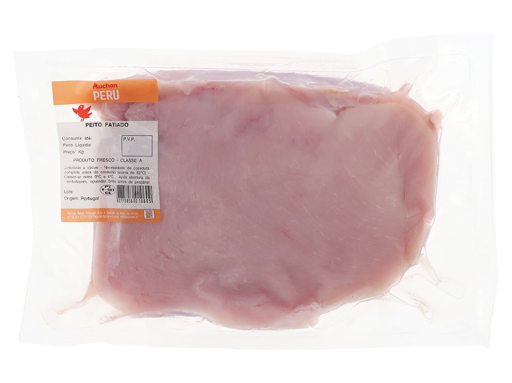 Peito de peru fatiado vacuo auchan kg