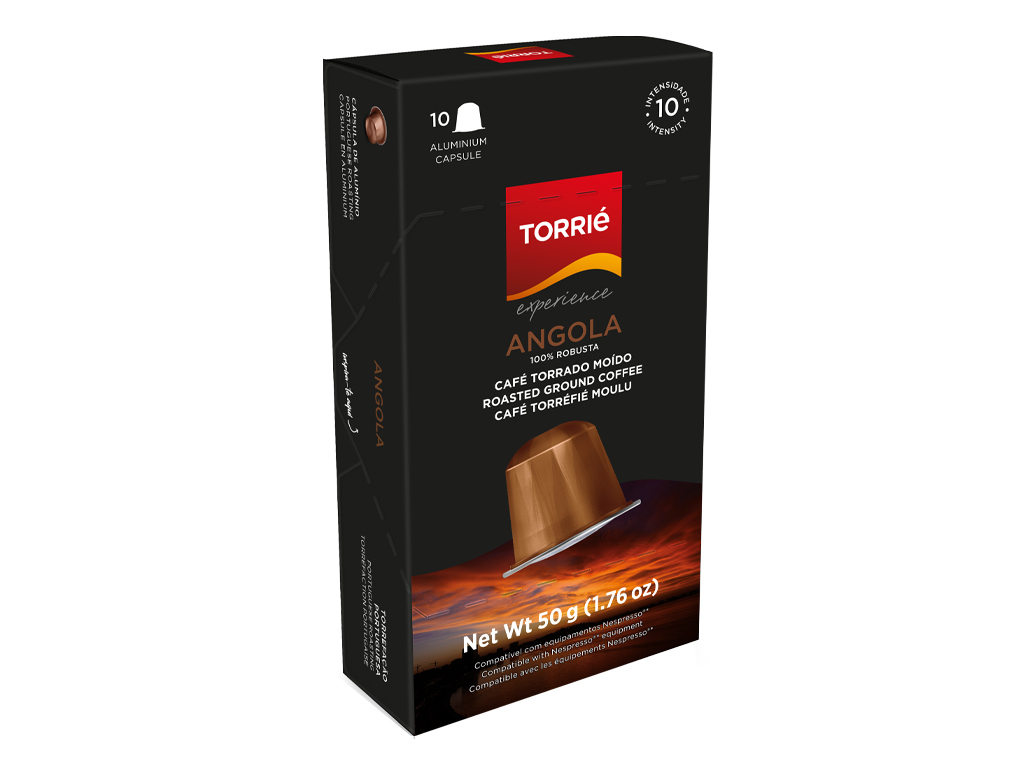 Cápsulas café torrié aluminio angola 10 un