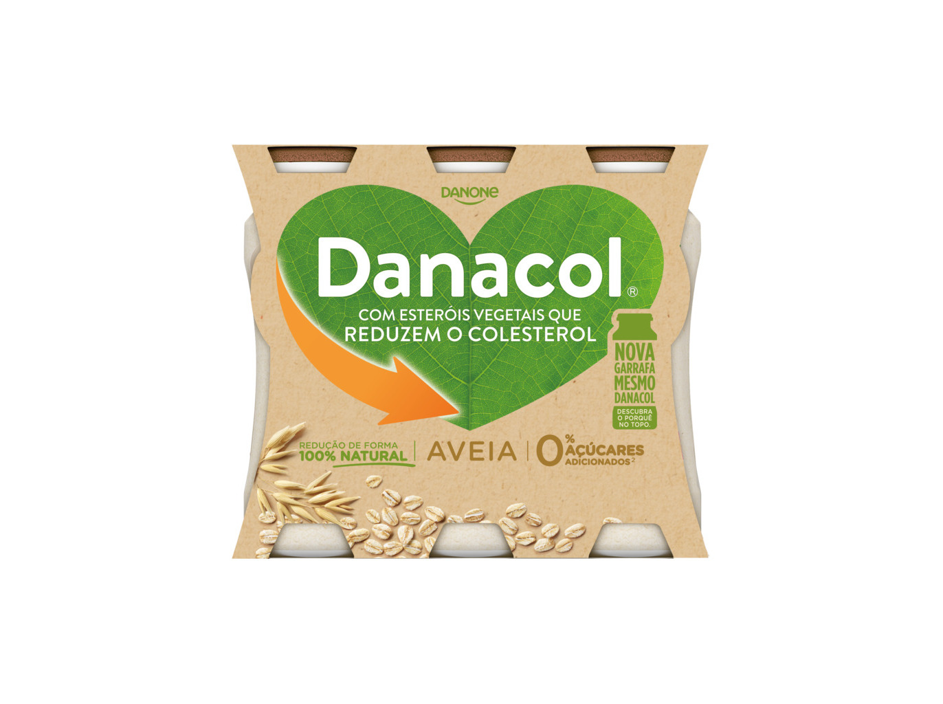 Danacol danone líquido aveia 6x100g