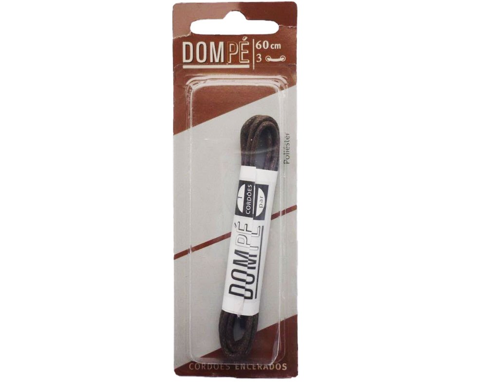 Cordão encerado dom pé castanho 60cm