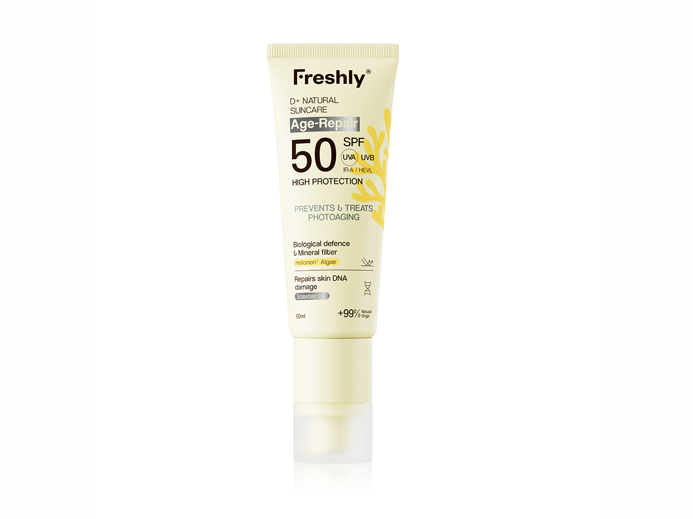 Protetor solar freshly d+naturalage-repair spf50 50ml