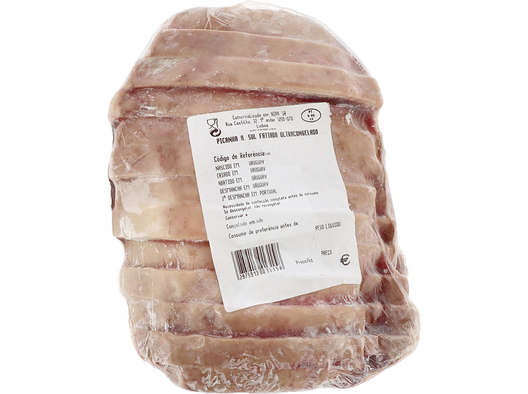 Picanha bovino congelada fatiada - america do sul kg