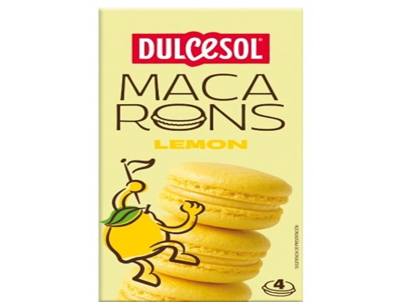 Macarons Dulcesol Sabor Limão 4un 80g Dulcesol