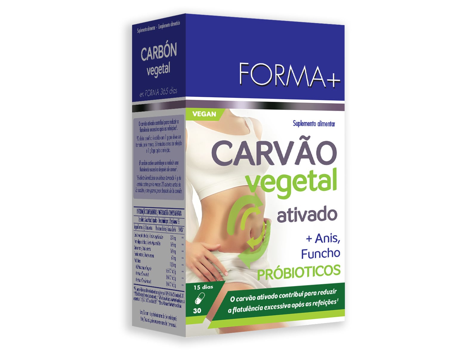 Suplemento Forma+ Carvão Vegetal Ativado 30 Caps Forma+