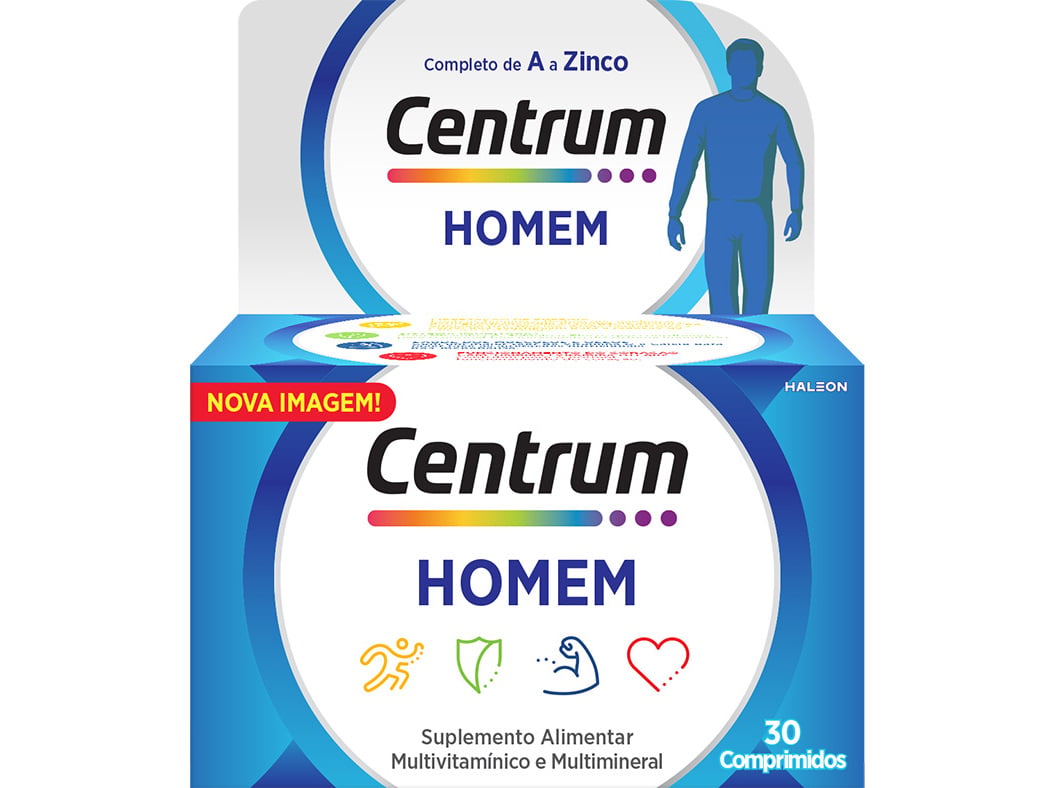 Suplemento Centrum Homem 30 Comprimidos Centrum