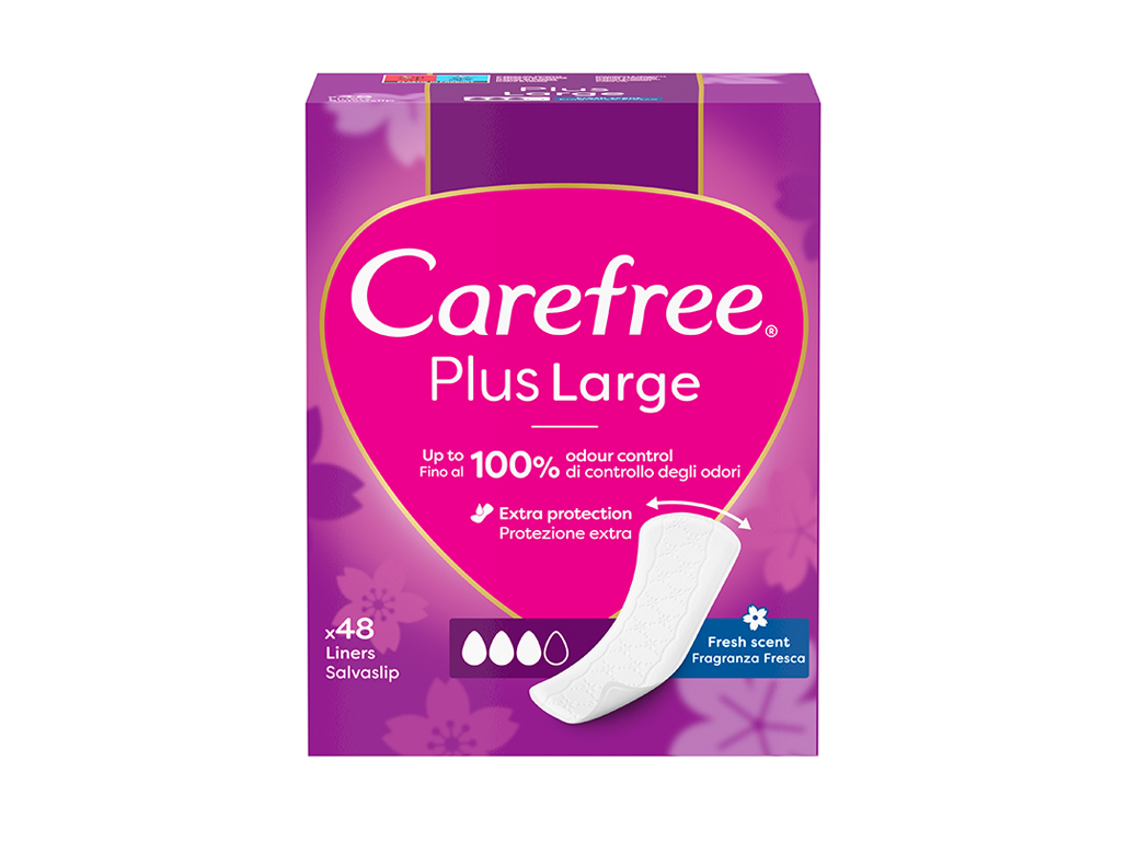 Protector diário carefree fresh maxi 48 un