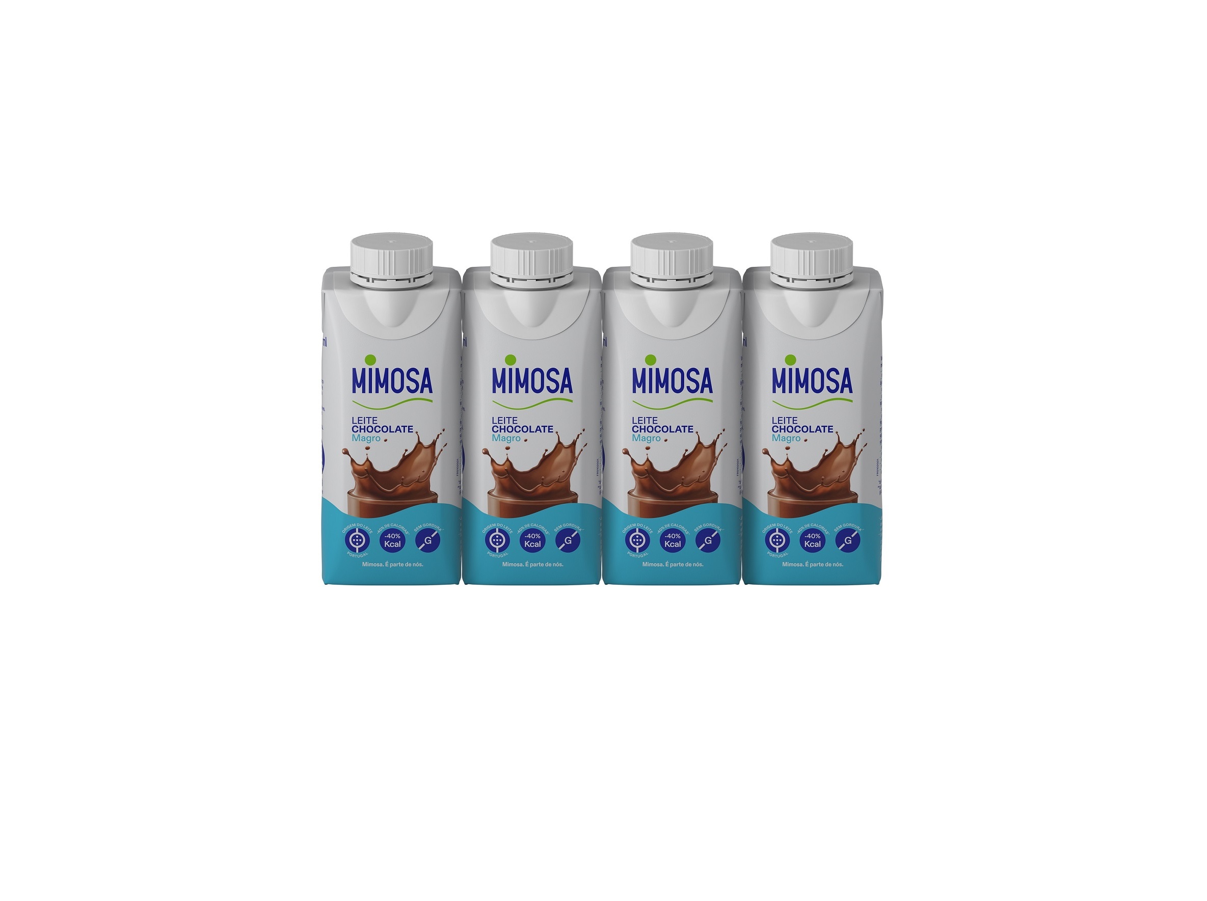 Leite Mimosa Magro Com Chocolate 4x200ml Mimosa