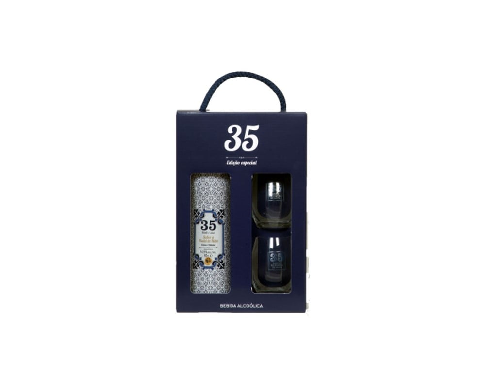 Licor 35 Original + 2 Copos 0.50l 35