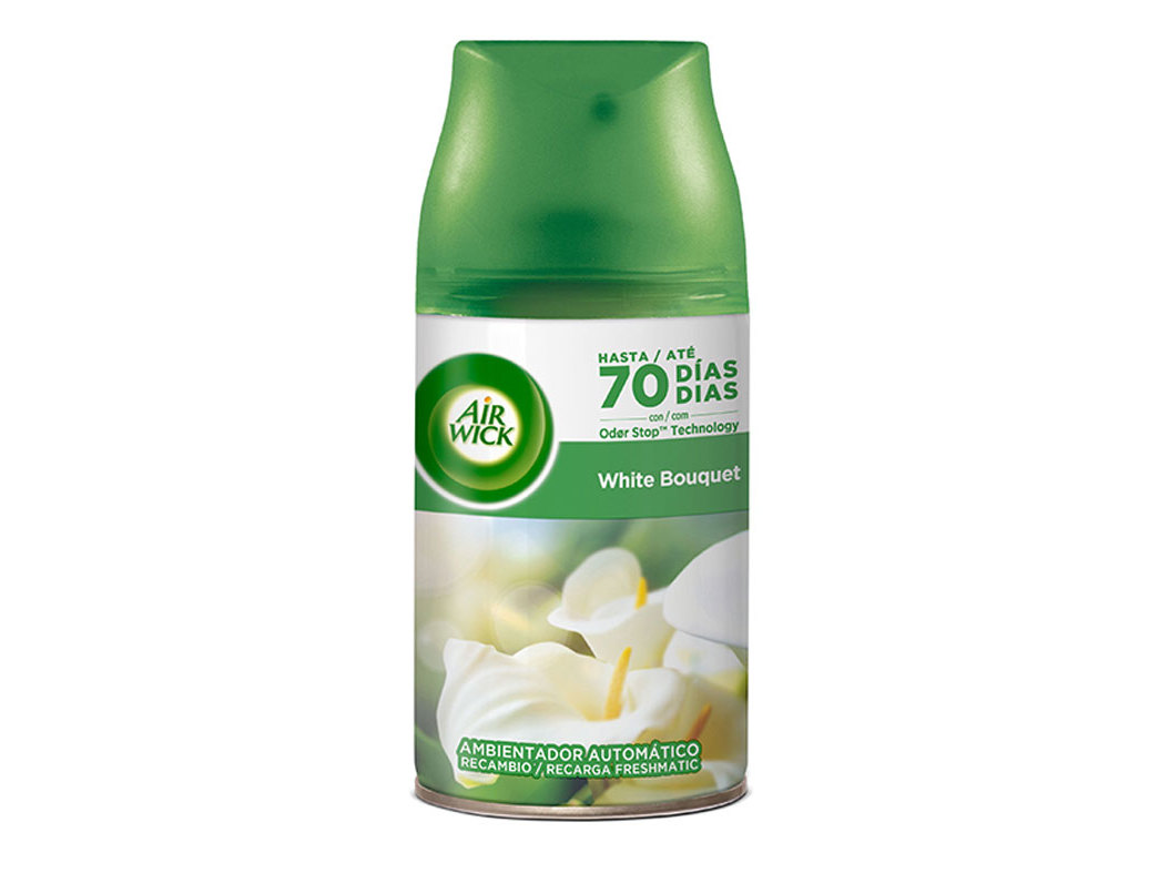 Ambientador air wick freshmatic recarga oásis white bouquet 250ml