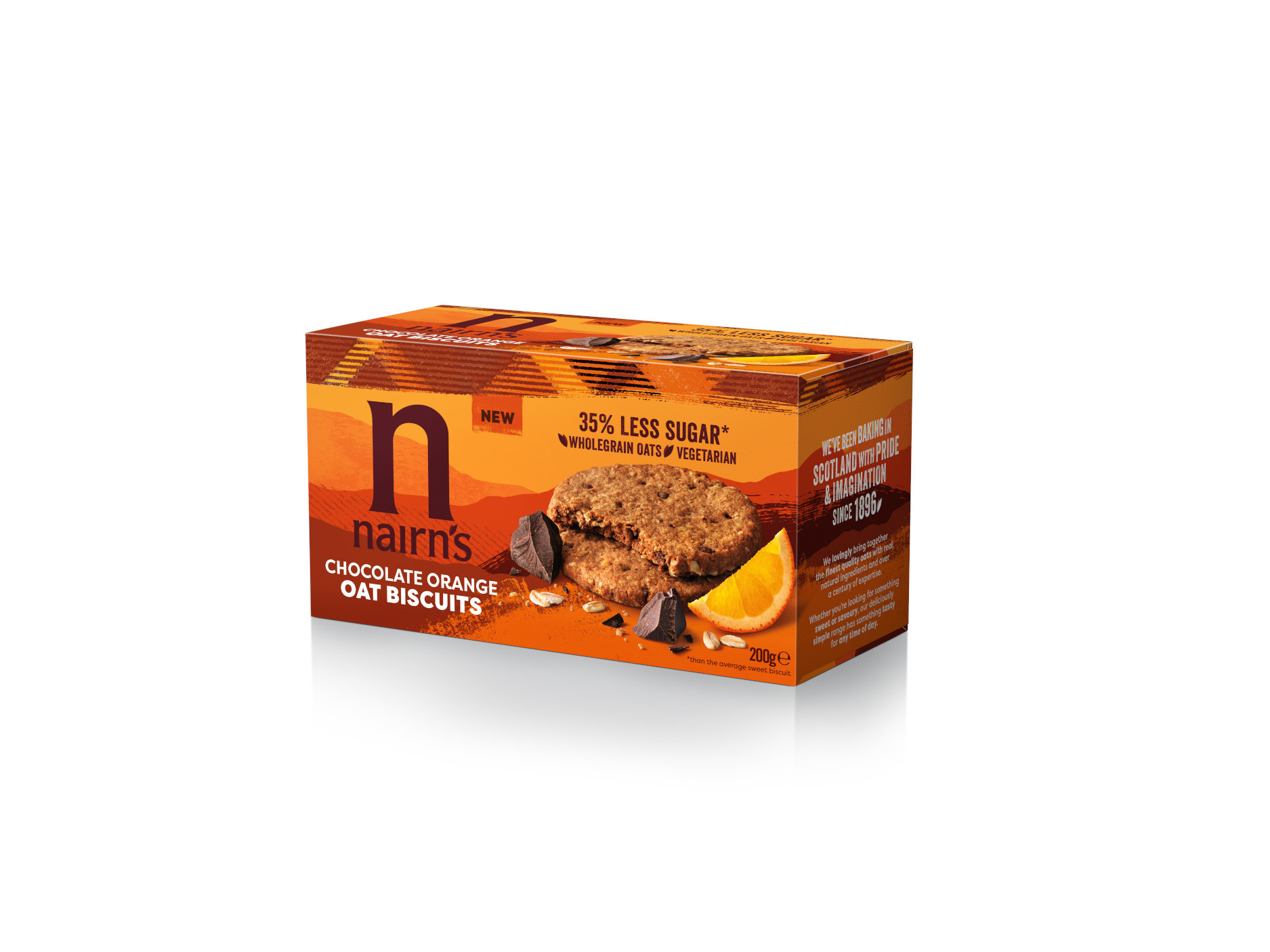 Bolachas Nairns Aveia Chocolate E Laranja 200g Nairns