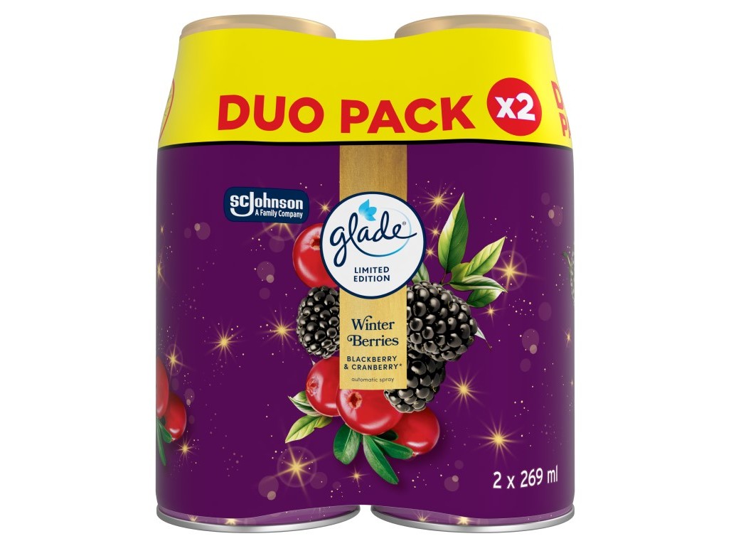 Ambientador portátil glade winter berries rec 2un