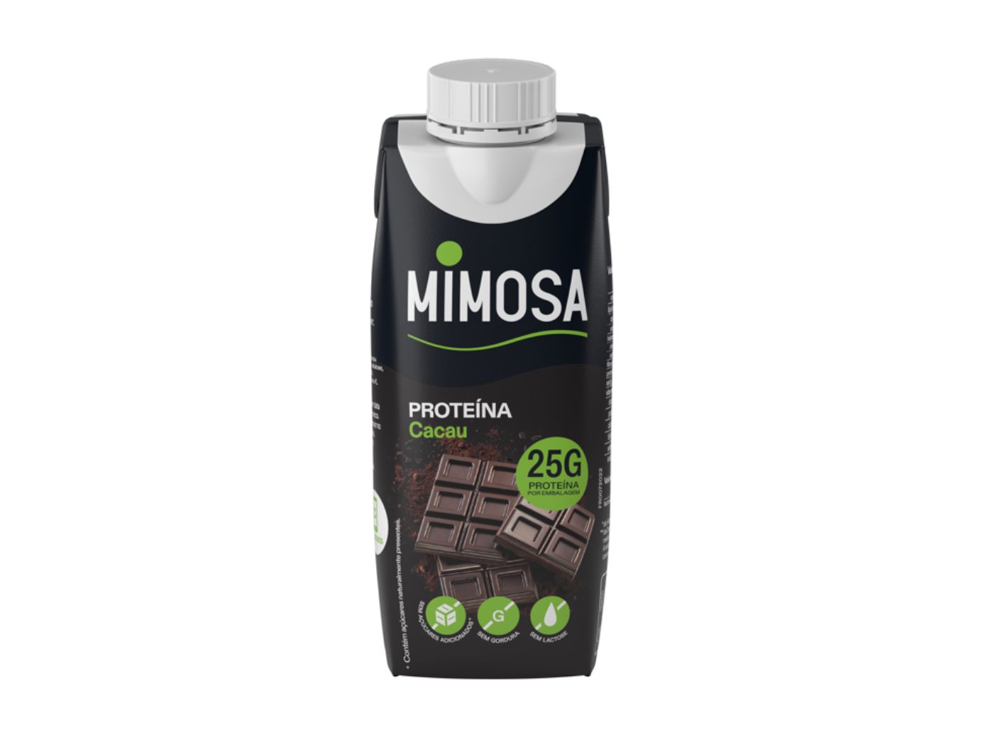 Leite mimosa sem lactose cacau e proteína 250ml